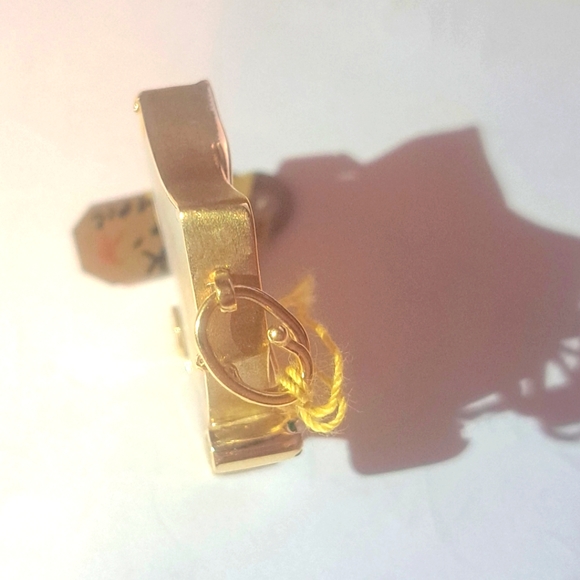 Mabe Pearl & Emerald 14k Yellow Gold Pendant - Picture 3 of 7